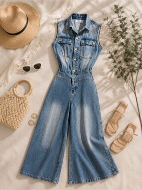 Women's Denim Jumpsuit
